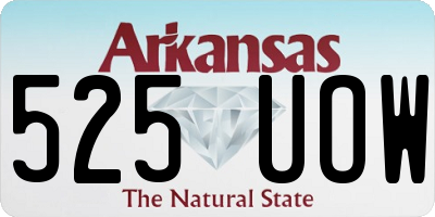 AR license plate 525UOW