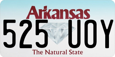AR license plate 525UOY