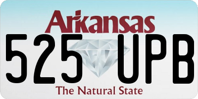AR license plate 525UPB