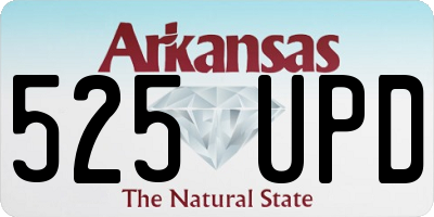 AR license plate 525UPD