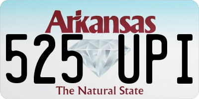 AR license plate 525UPI
