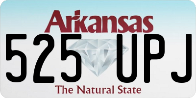 AR license plate 525UPJ