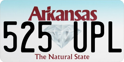 AR license plate 525UPL