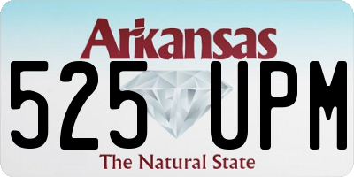 AR license plate 525UPM