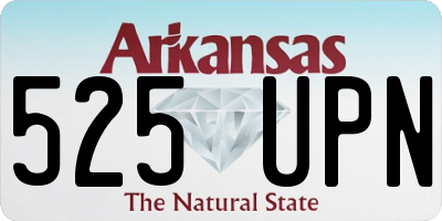 AR license plate 525UPN