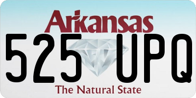 AR license plate 525UPQ