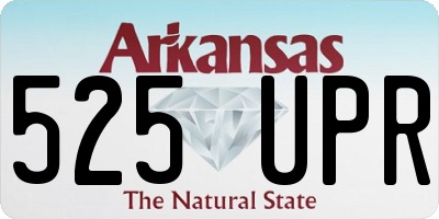 AR license plate 525UPR