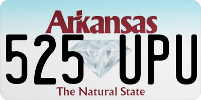 AR license plate 525UPU