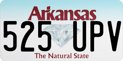 AR license plate 525UPV