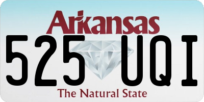 AR license plate 525UQI