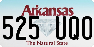 AR license plate 525UQO