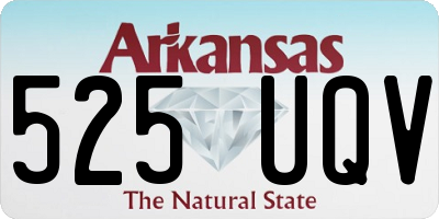 AR license plate 525UQV