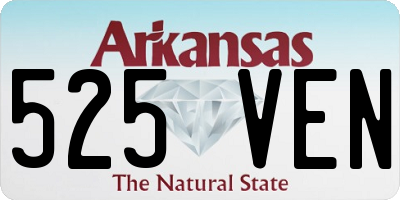 AR license plate 525VEN