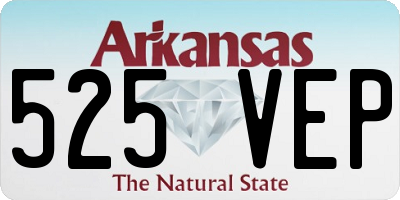 AR license plate 525VEP
