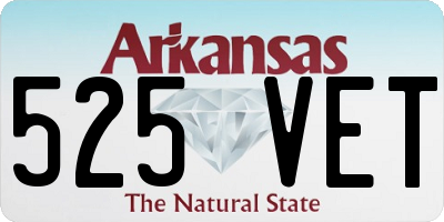 AR license plate 525VET