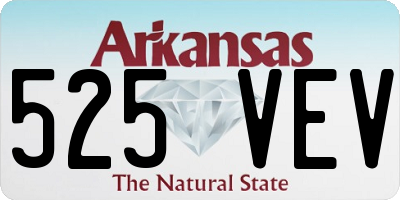 AR license plate 525VEV