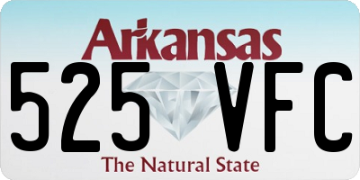 AR license plate 525VFC
