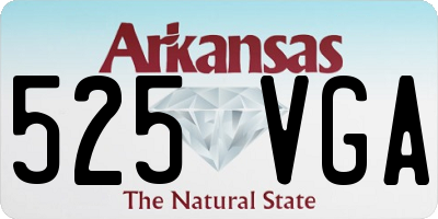 AR license plate 525VGA
