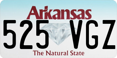 AR license plate 525VGZ