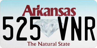 AR license plate 525VNR
