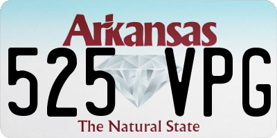 AR license plate 525VPG