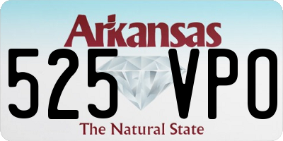 AR license plate 525VPO