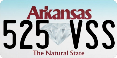 AR license plate 525VSS