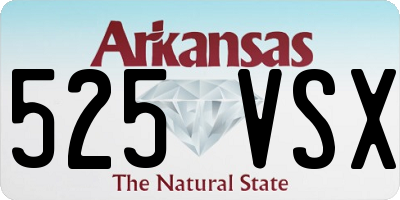 AR license plate 525VSX