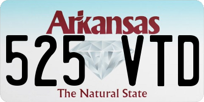 AR license plate 525VTD