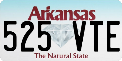 AR license plate 525VTE