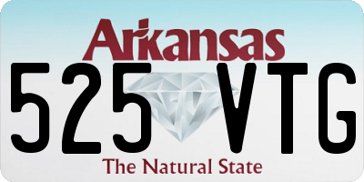 AR license plate 525VTG