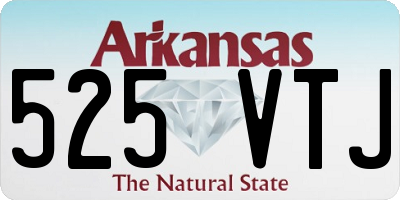 AR license plate 525VTJ