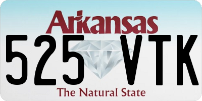 AR license plate 525VTK