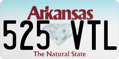 AR license plate 525VTL