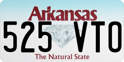 AR license plate 525VTO