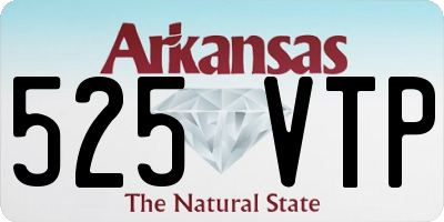 AR license plate 525VTP