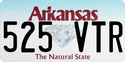 AR license plate 525VTR