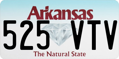 AR license plate 525VTV