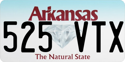 AR license plate 525VTX