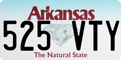 AR license plate 525VTY
