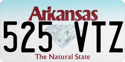 AR license plate 525VTZ