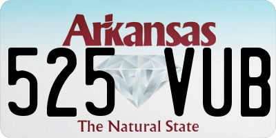 AR license plate 525VUB