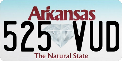 AR license plate 525VUD