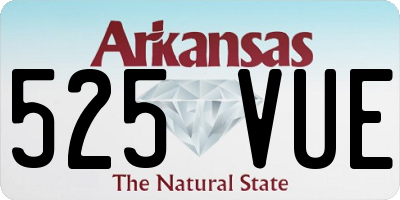 AR license plate 525VUE