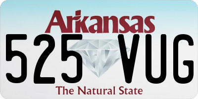 AR license plate 525VUG