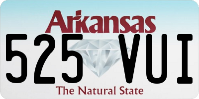 AR license plate 525VUI