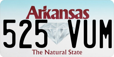 AR license plate 525VUM