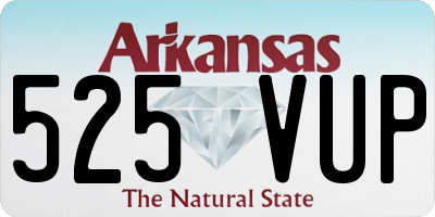 AR license plate 525VUP