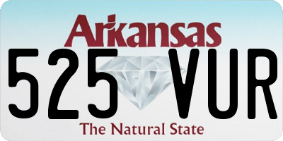 AR license plate 525VUR