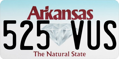 AR license plate 525VUS